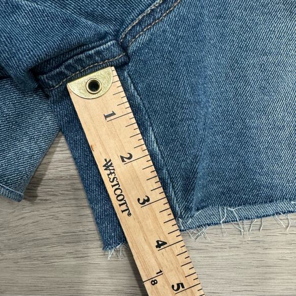 Juicy Couture Shortall Raw Hem Casual Stretch Blue XL NWT - Picture 4 of 8